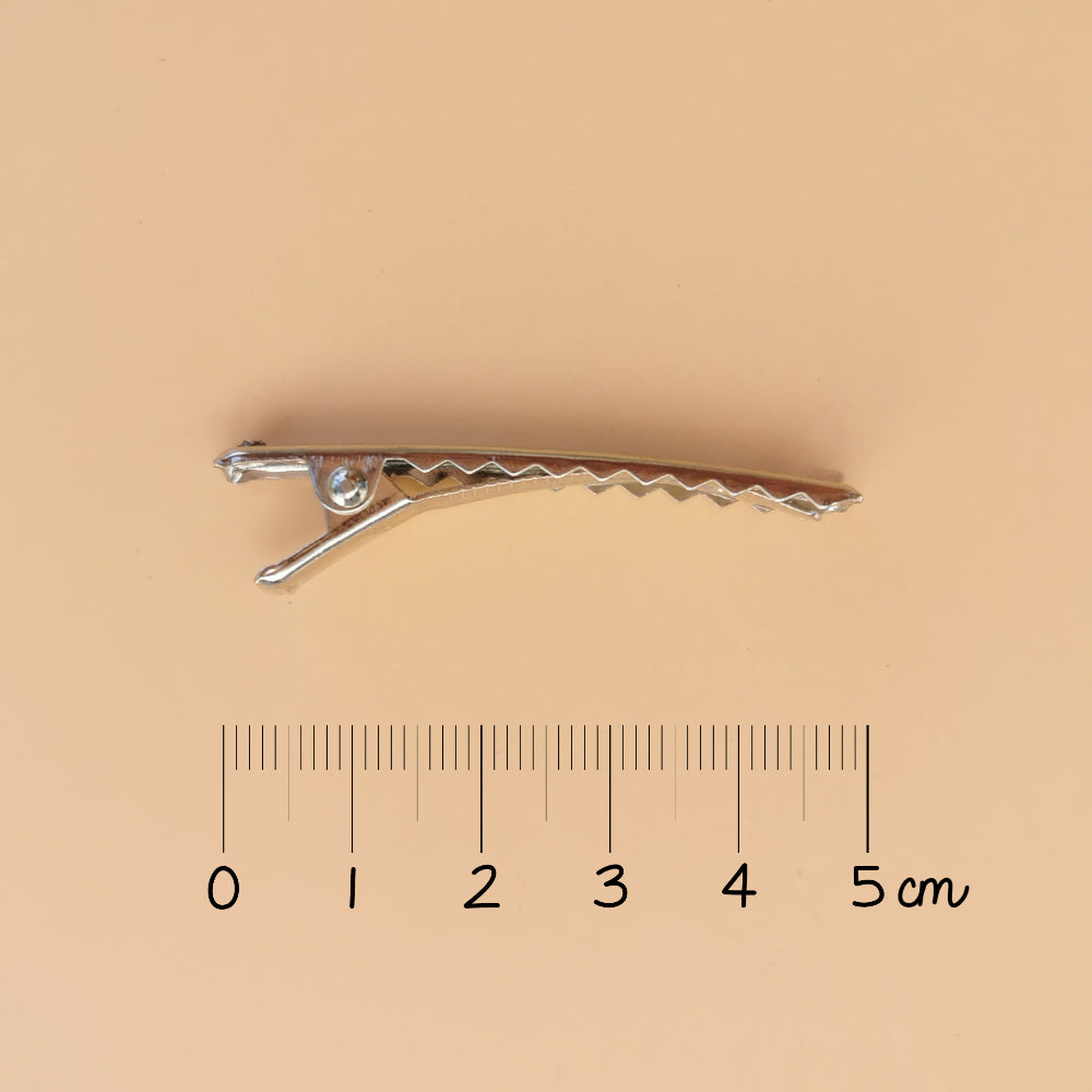 Barrette petit noeud princesse - Vichy moutarde