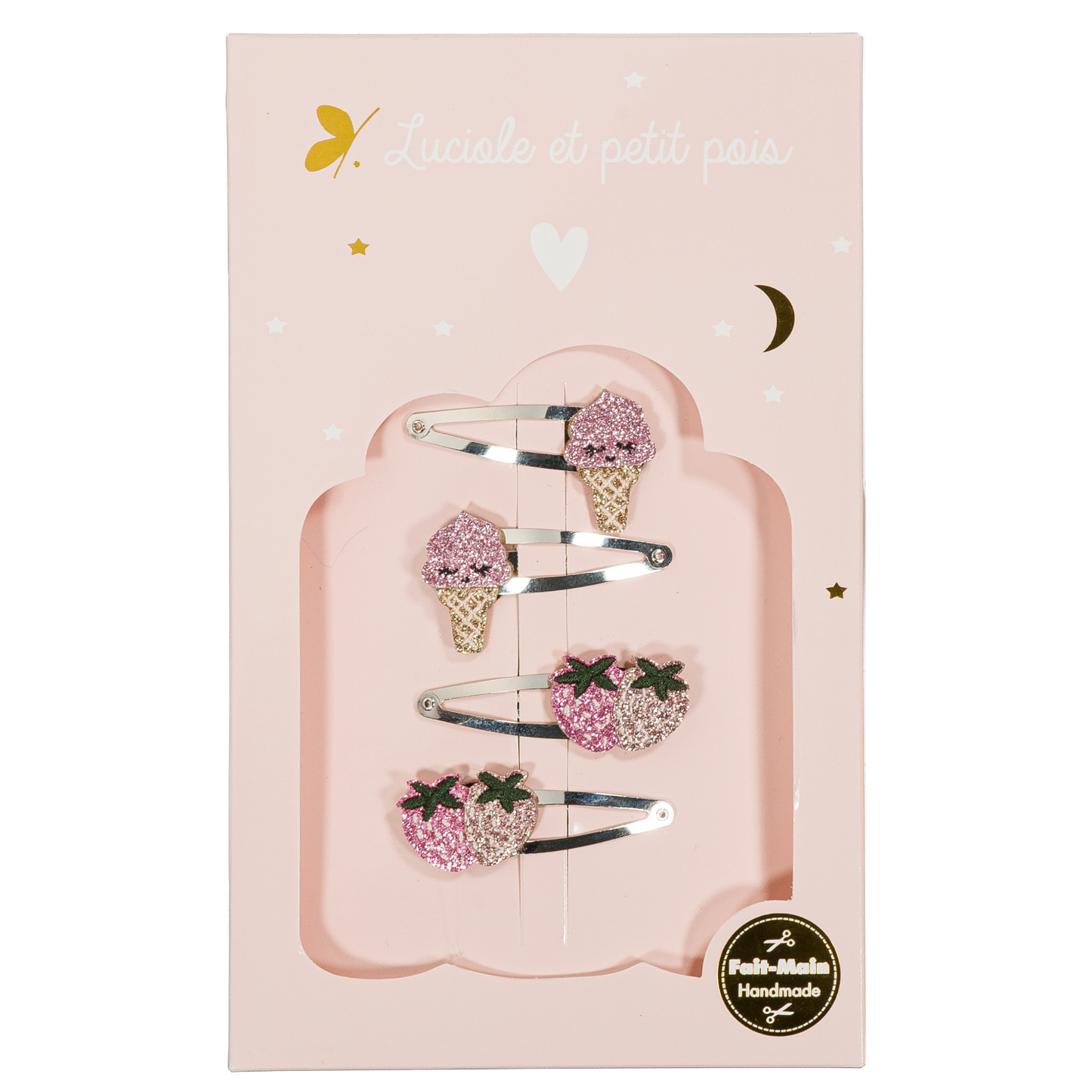 Coffret Yummy - Barrettes Strawbie & Ice cream fraise