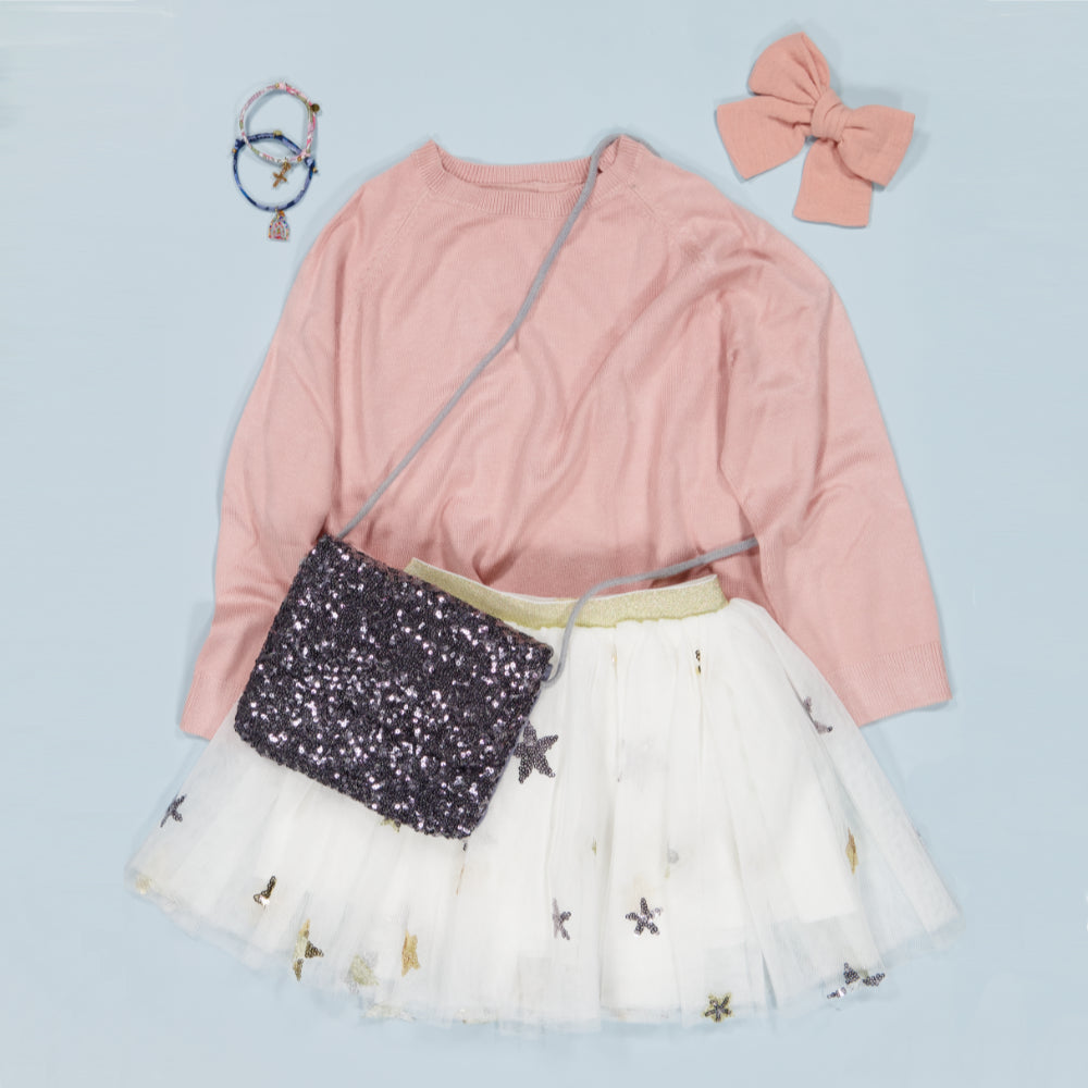 Handbag - Grey Sequins