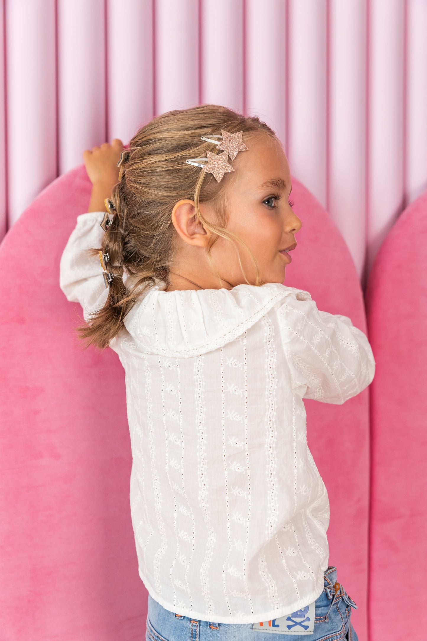 Barrettes étoiles - Glitter or (paire)