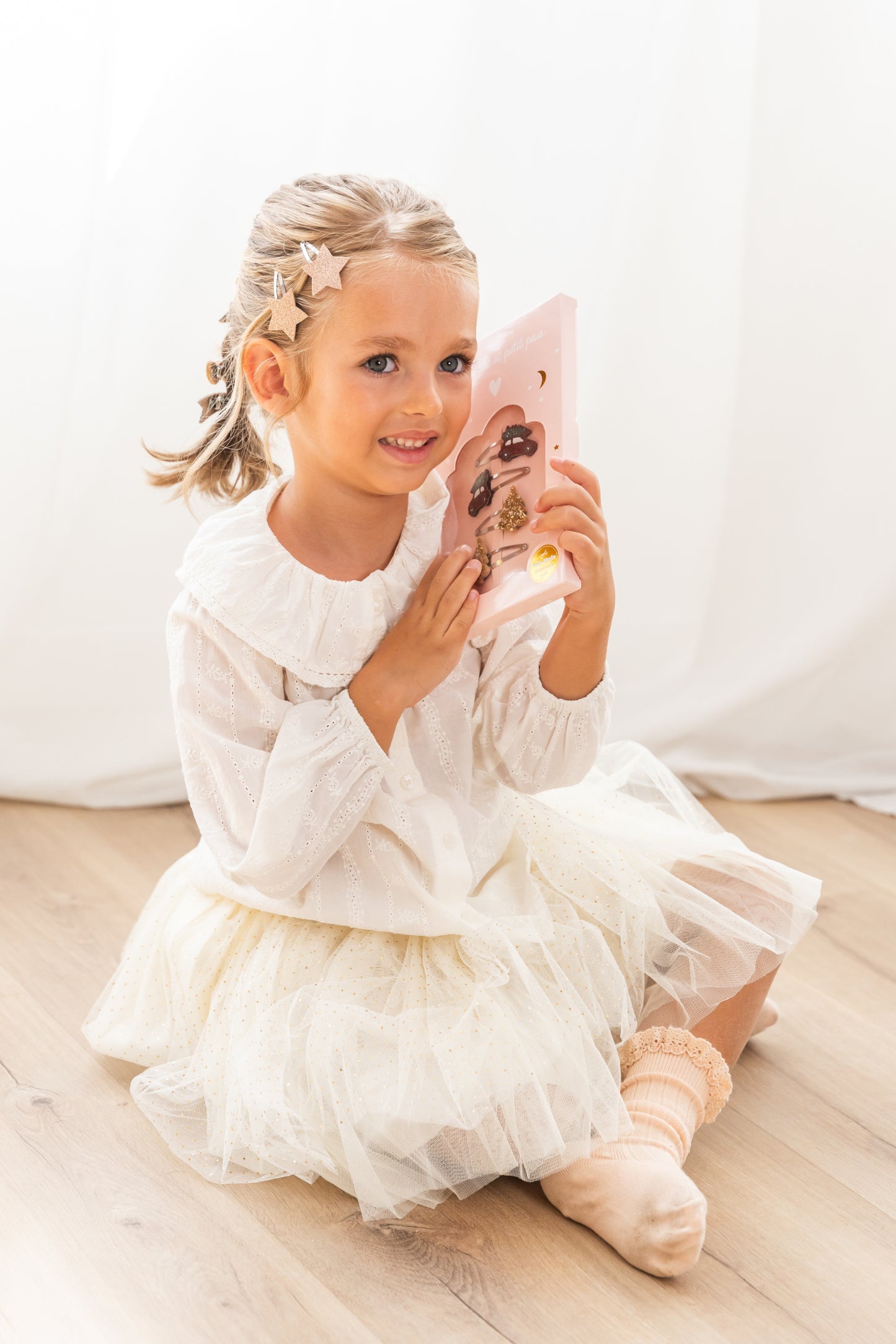 Barrettes étoiles - Glitter or (paire)