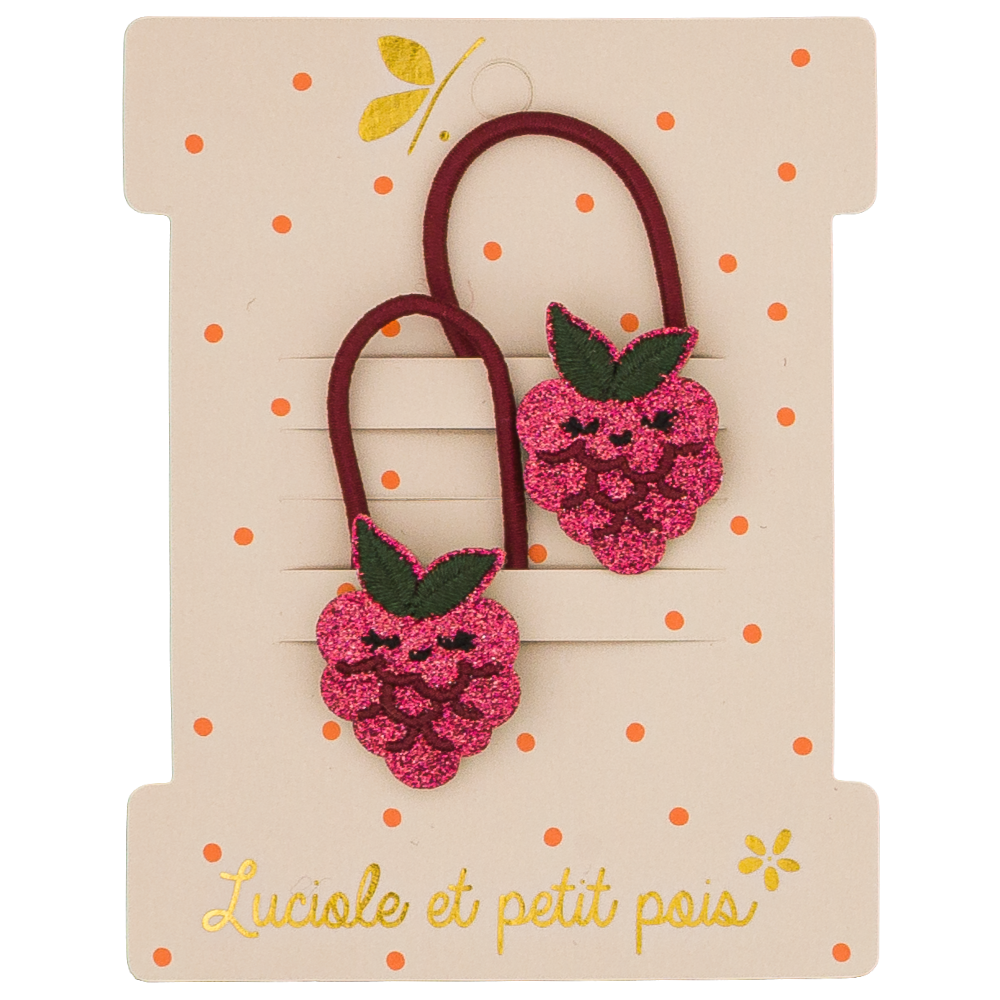 Élastiques mini - Berry la framboises (paire)