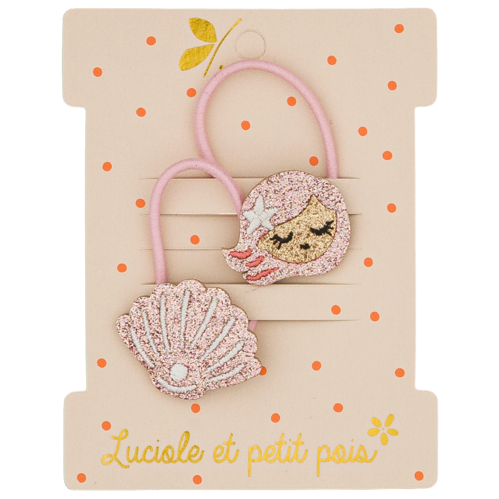 Élastiques mini - Pearly la sirène (paire)