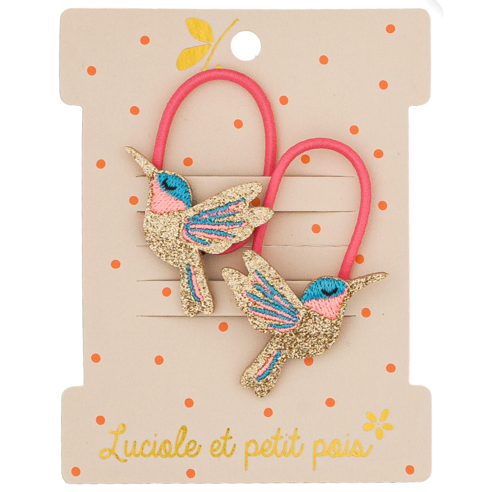 Élastiques mini - Sunny le colibri (paire)