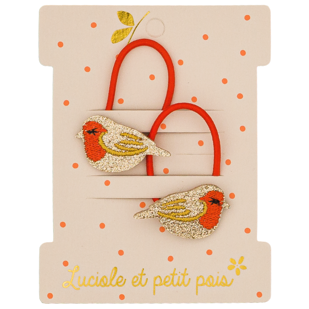 Élastiques mini - Ruby le rouge-gorge (paire)