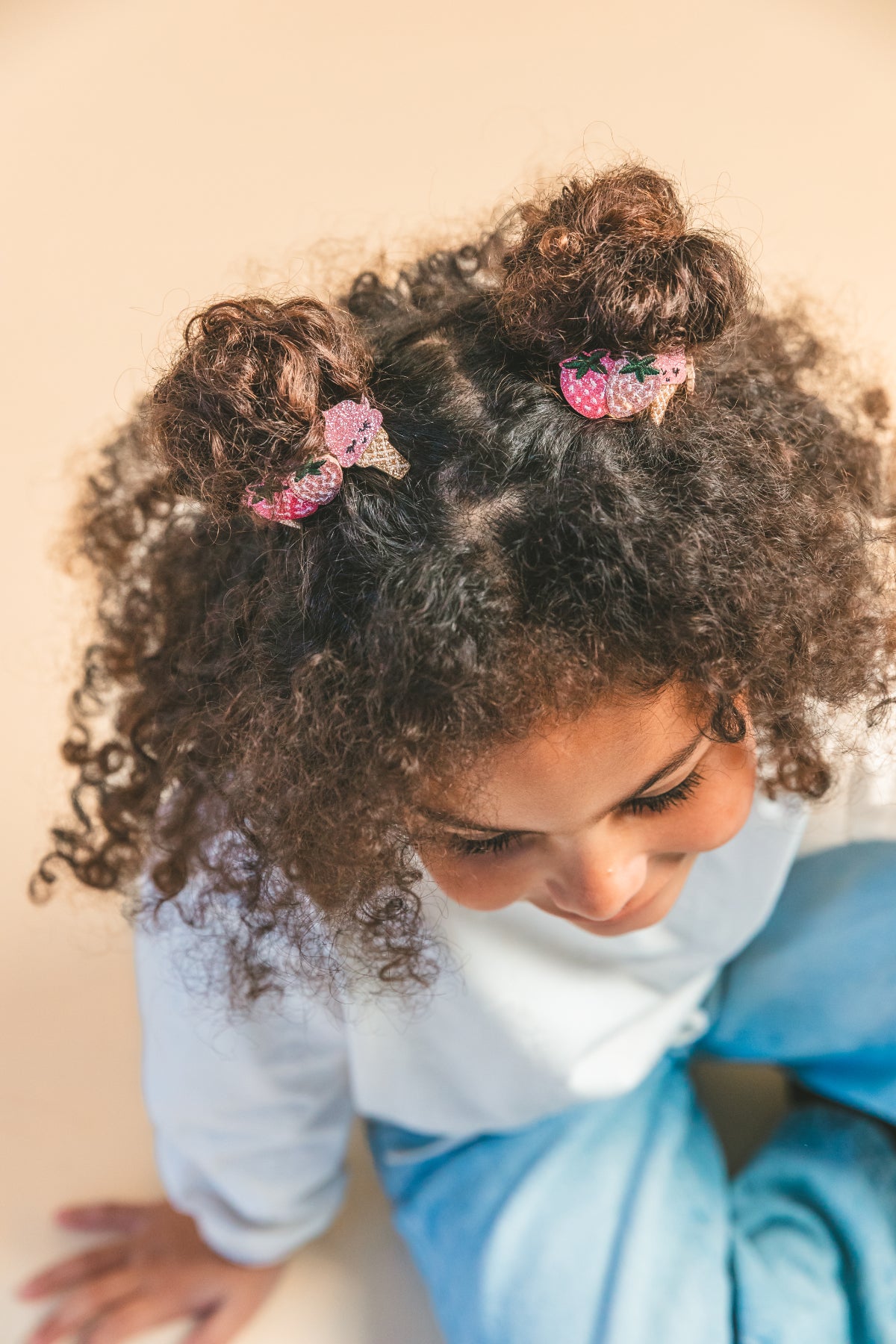 Élastiques mini - Ice cream fraise (paire)