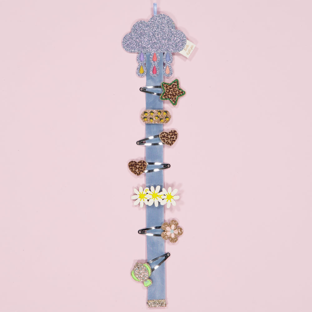 Porte barrettes mural - Nuage mutli