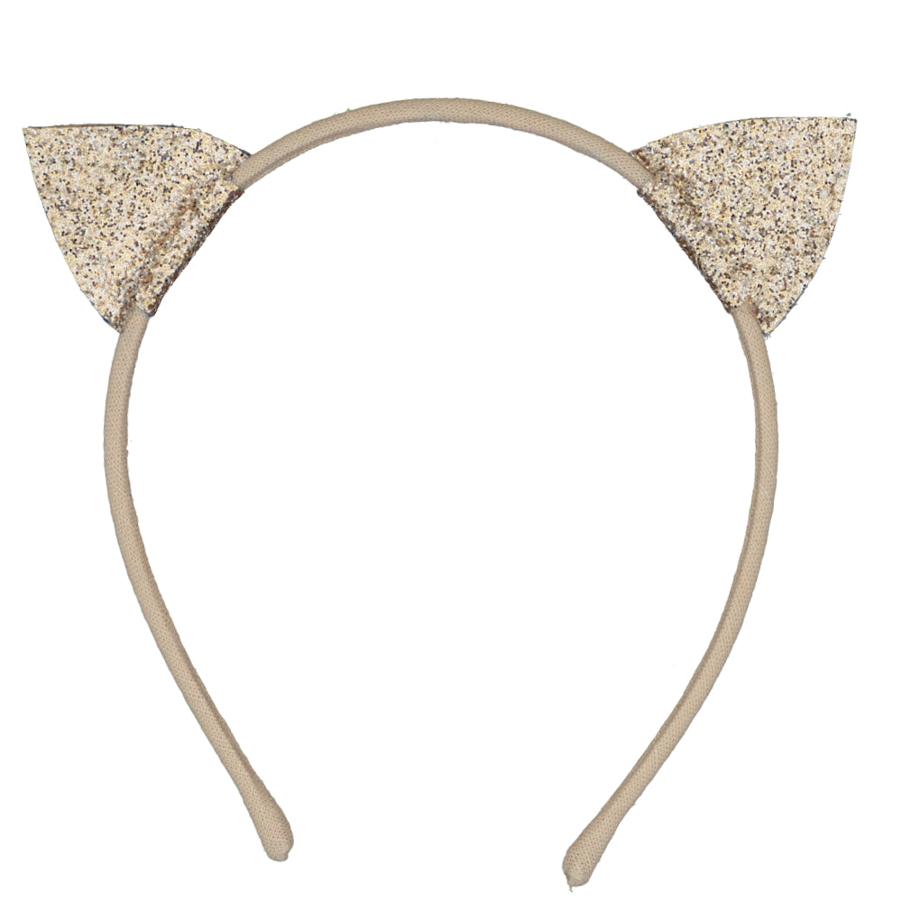 Accessoire coiffure enfant - Serre-tête chat - Doré | Luciole et petit pois