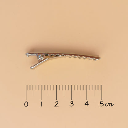 Barrette 3 coeurs - Framboise