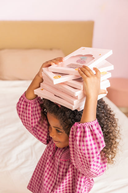 Coffret Winter Wonderland - Barrettes pingouins & Sapins crème multi