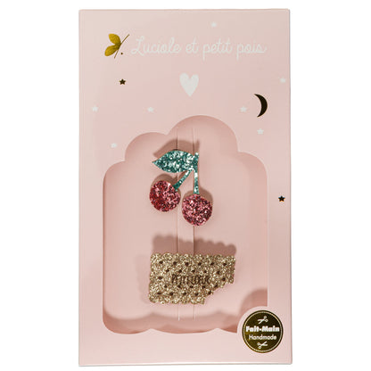 Coffret Cherry & Cookie - Broche Cerise & Cookie