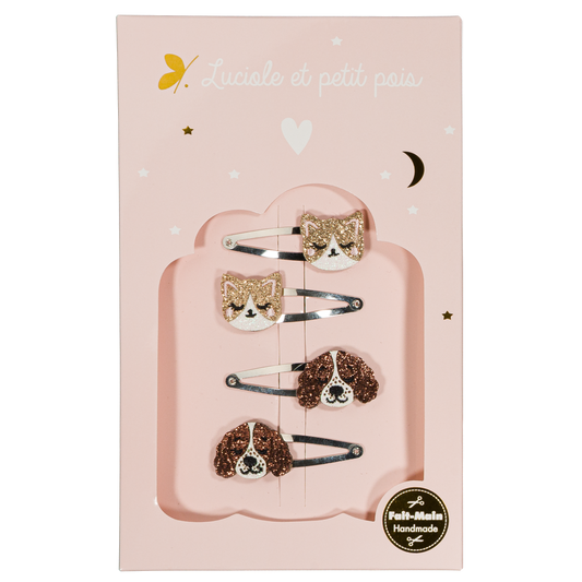 Coffret Lovely Paws - Barrettes Alba & Kitty