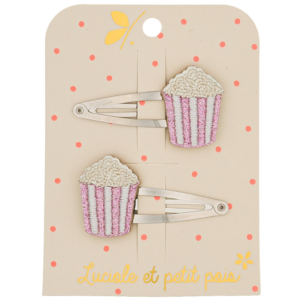 Barrettes popcorn (paire)