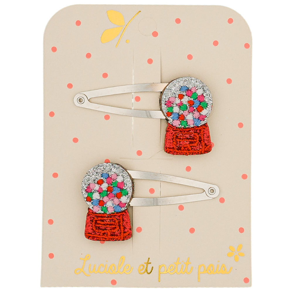 Barrettes Bubble Gum (paire)