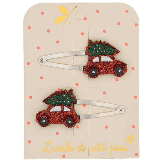 Barrettes Xmas Drive (paire)