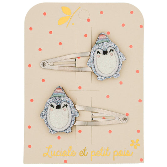 Barrettes pingouins (paire)