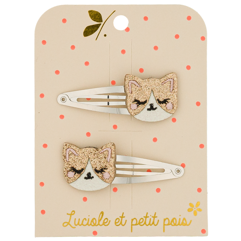 Barrettes Kitty le chat (paire)