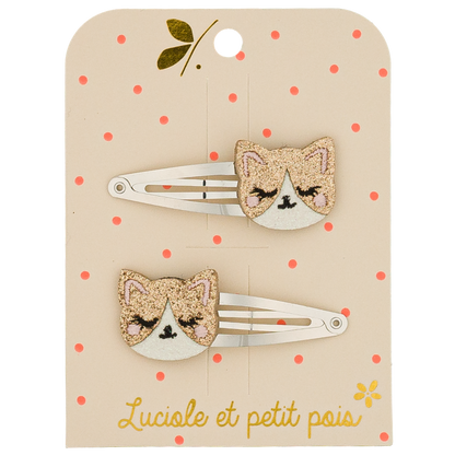 Barrettes Kitty le chat (paire)