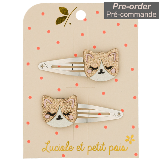 Barrettes Kitty le chat (paire)