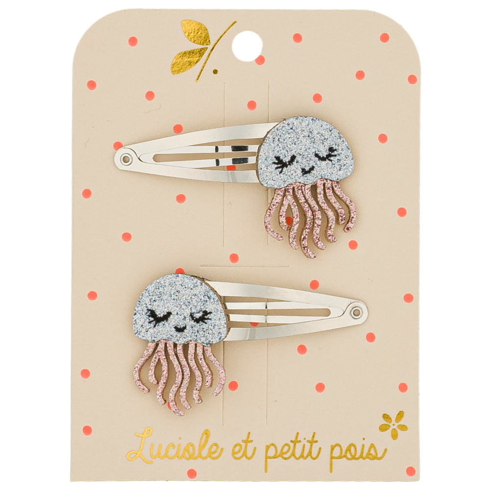Barrettes Jelly la méduse (paire)