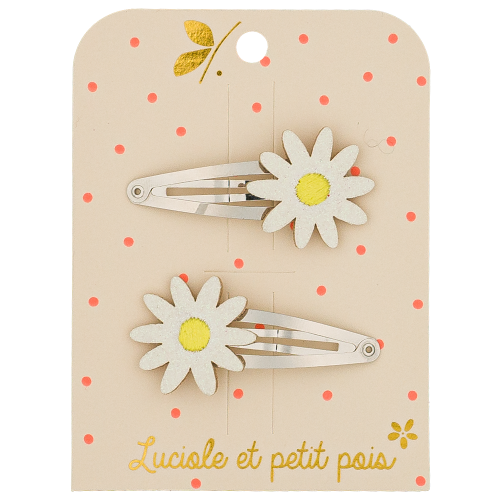 Barrettes Daisy la marguerite (paire)
