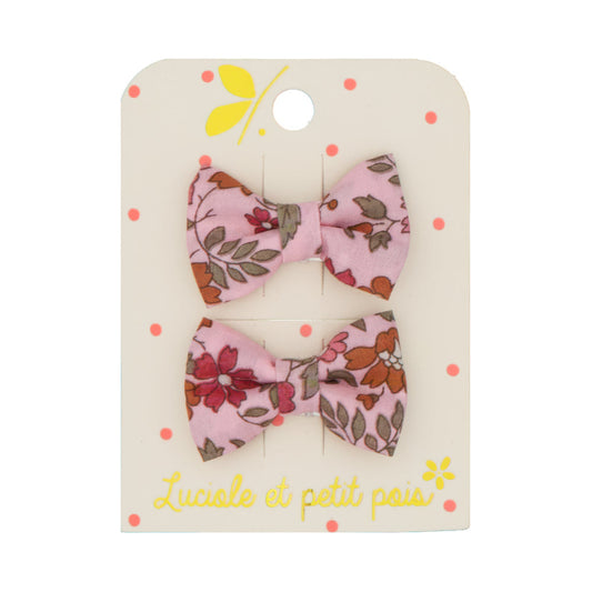 Mini fermagli per capelli a farfalla - Liberty Capel Floret - Rose Buvard