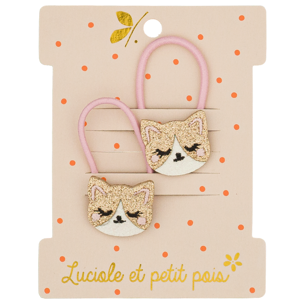 Élastiques mini - Kitty le chat (paire)