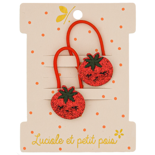 Élastiques mini - Tomi la tomate (paire)