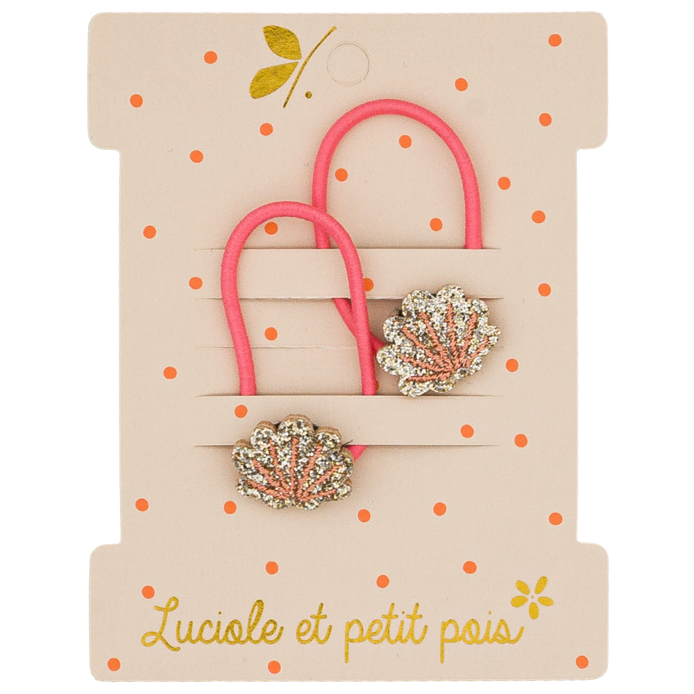 Élastiques mini - Coquillages (paire)