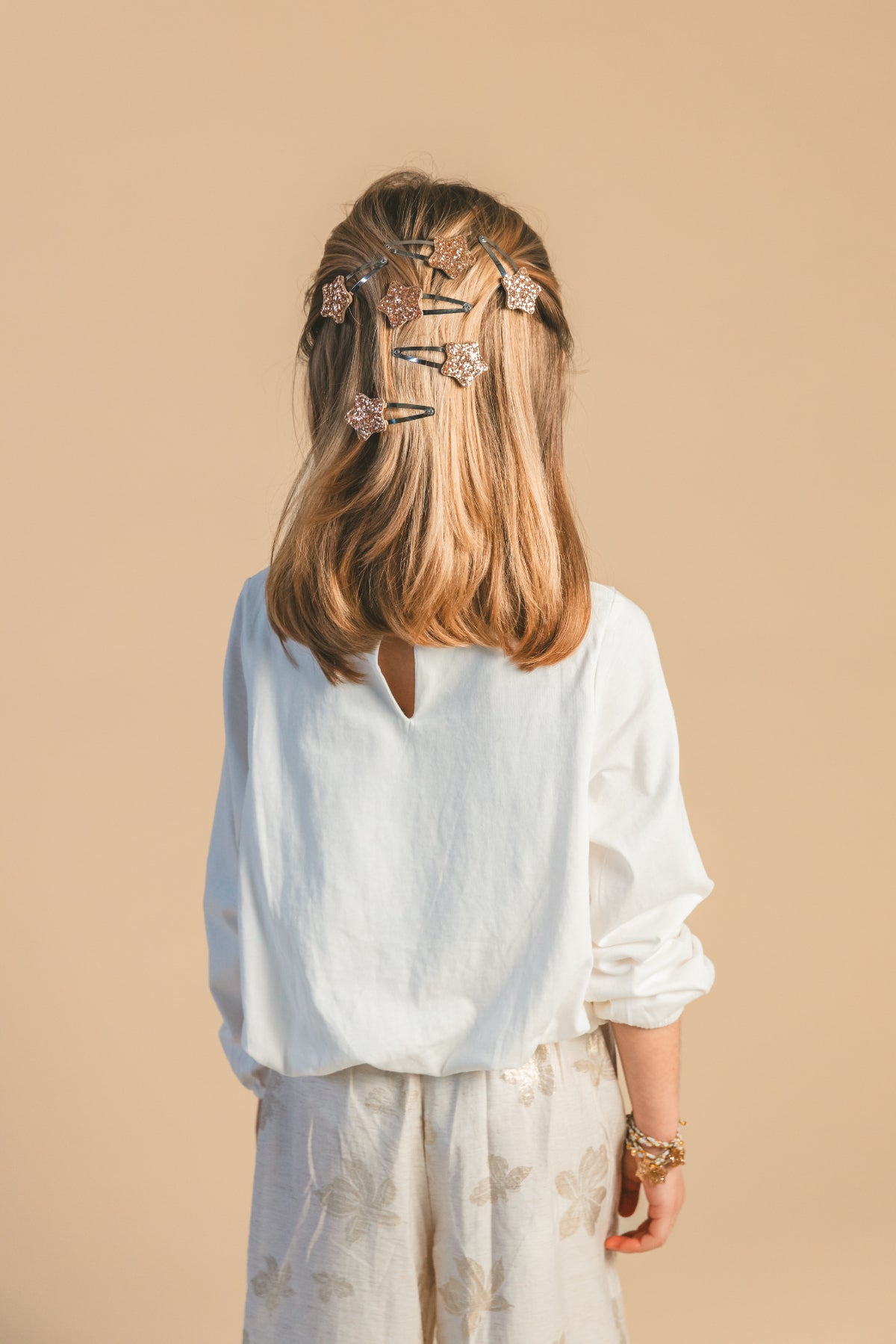 Barrettes Bubble star - Or (paire)