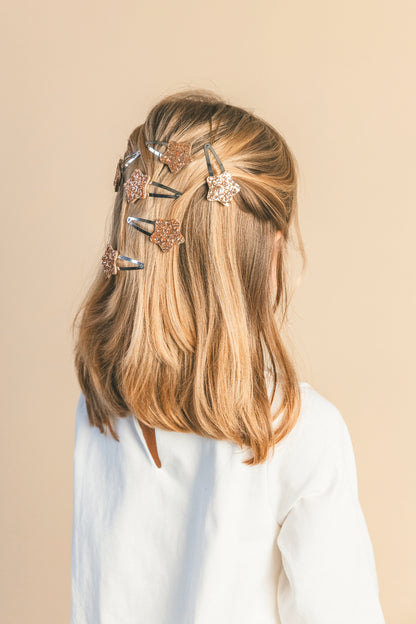 Barrettes Bubble star - Or (paire)