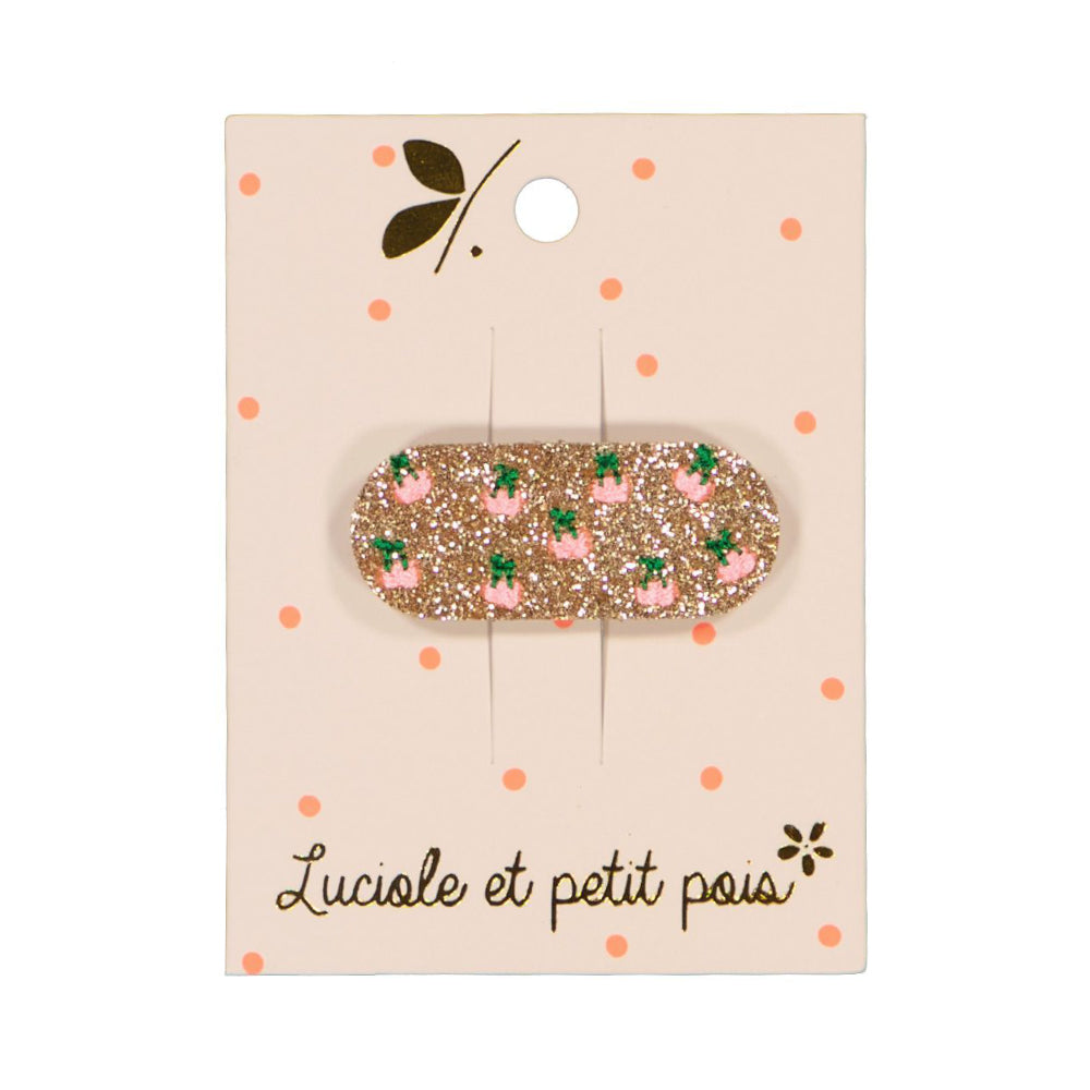 Barrette cerises - Rose