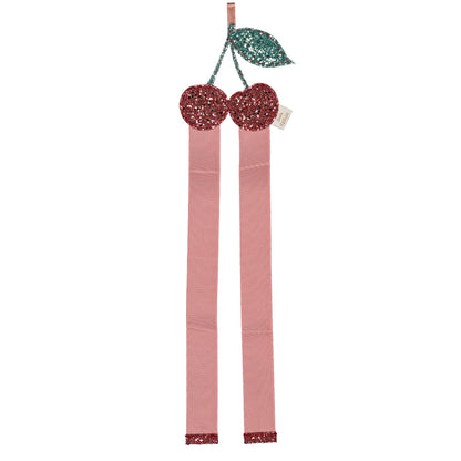 Porte-barrettes  mural - Cerise