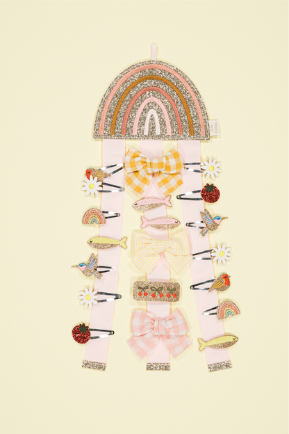 Porta mollette da parete - Arcobaleno