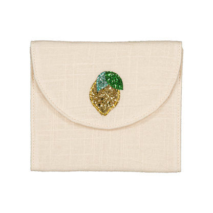 Pochette porte-barrettes - Citron