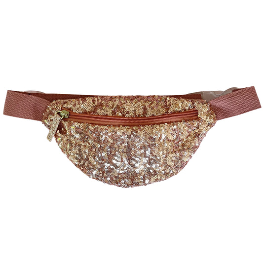 Sac banane - Sequins roses