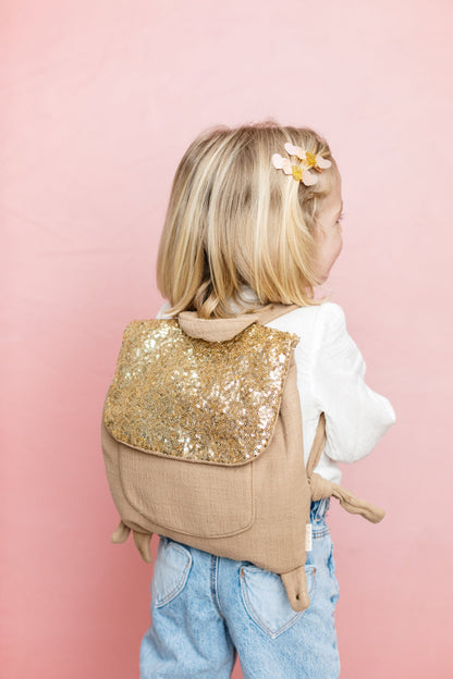 Sac à dos crèche - Sequins dorés