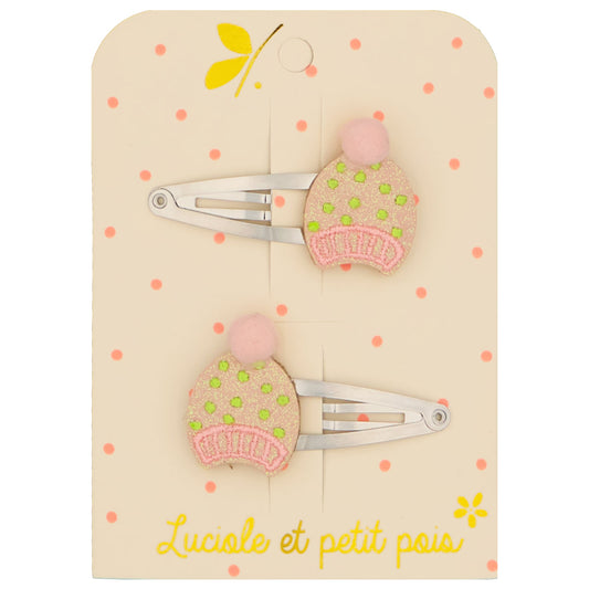 Barrettes bonnets (paire) | Luciole et petit pois