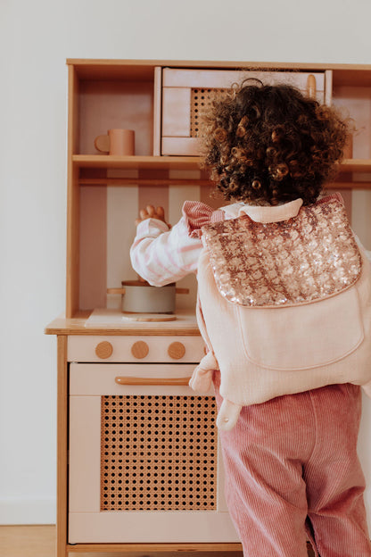 Nursery backpack - Pink sequins