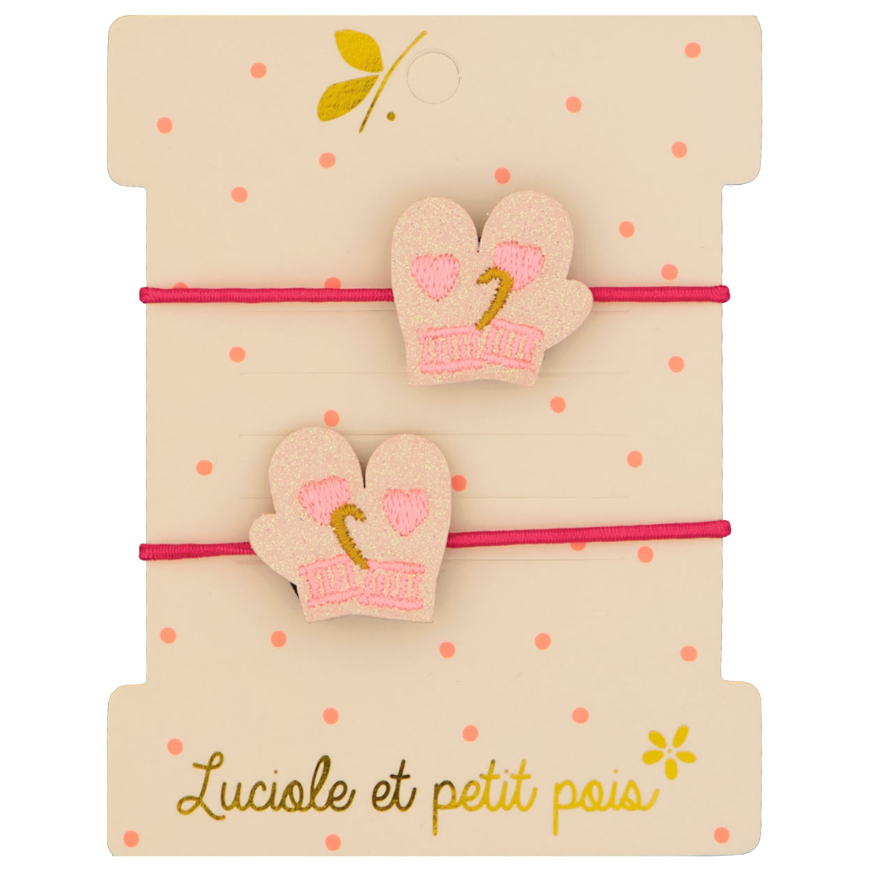 Élastiques mini gants (paire) | Luciole et petit pois