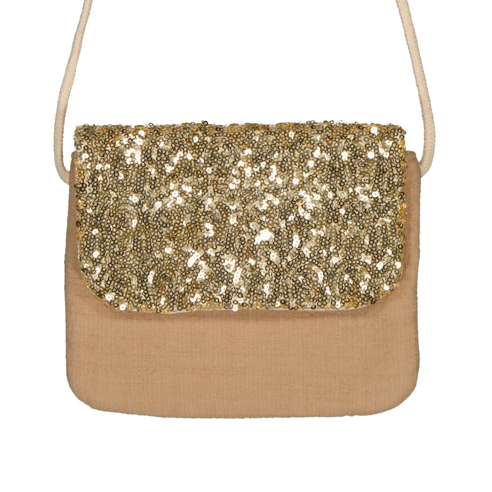 Sac à main pour les enfants - Sequins or | Luciole et petit pois