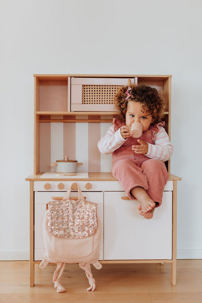 Nursery backpack - Pink sequins